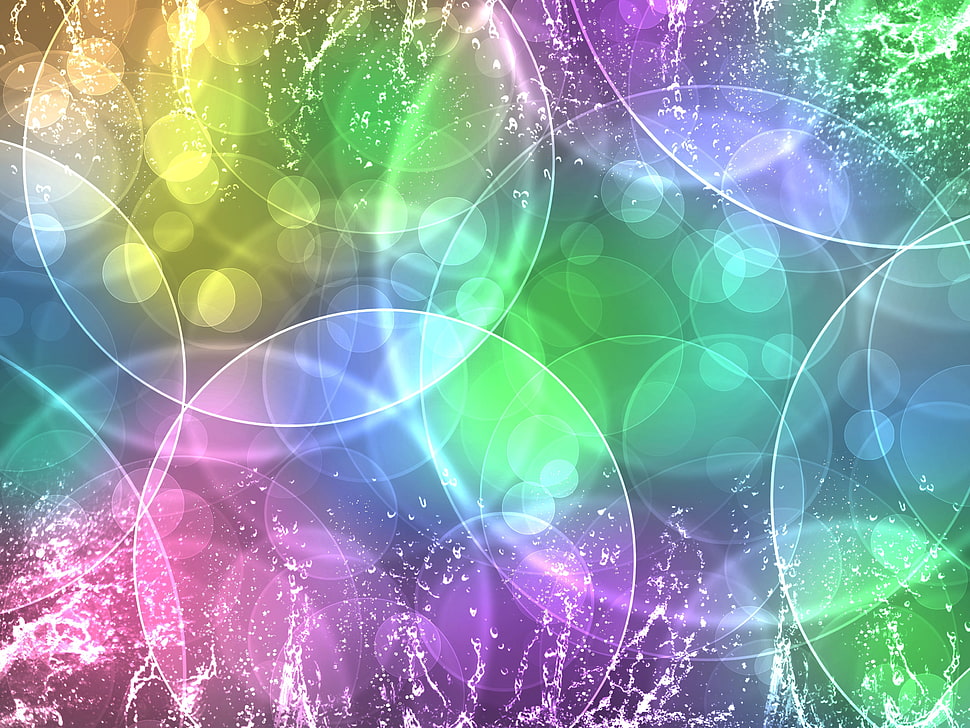 blue green and purple wallpaper HD wallpaper